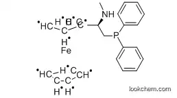 Molecular Structure of 406681-25-2 (N-Methyl-(S)-1-ferrocenyl-(R)-(2-diphenylphosphino)ethylamine)